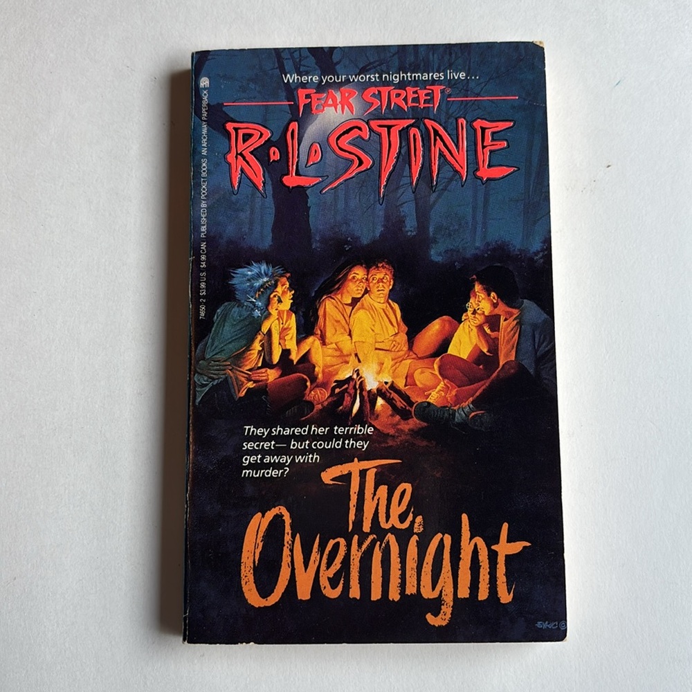 Vintage Fear Street The Overnight Paperback Book by R.L. Stine